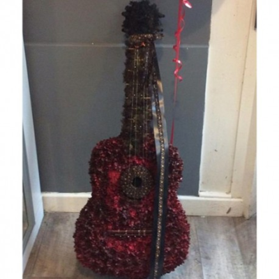 The Acoustic Guitar - A beautiful musical tribute. Colours of your choice / light / dark wood. 3 days notice required.